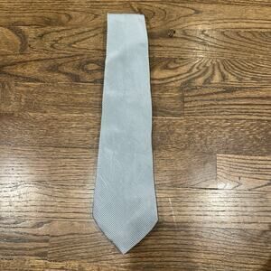 Furla Silk/Cotton Silver /pale Blue Men's Tie